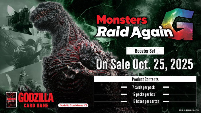 Godzilla Card Game - G: Monsters Raid Again Booster Pack