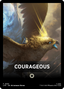 Courageous Theme Card [The Lord of the Rings: Tales of Middle-Earth Tokens]