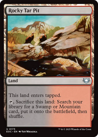 Rocky Tar Pit [Edge of Eternities Commander]