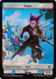 Spirit // Hero (0027) Double-Sided Token (Surge Foil) [FINAL FANTASY Commander Tokens]