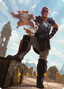 Minsc & Boo, Timeless Heroes Art Card (72) (Gold-Stamped Signature) [Commander Legends: Battle for Baldur's Gate Art Series]