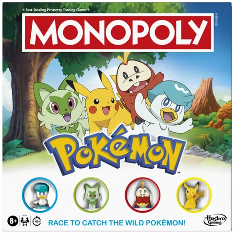 Pokémon Monopoly Board Game by Hasbro | Ages 8+ | 2–4 Players