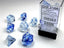 Nebula� Polyhedral Dark Blue/white 7-Die Set