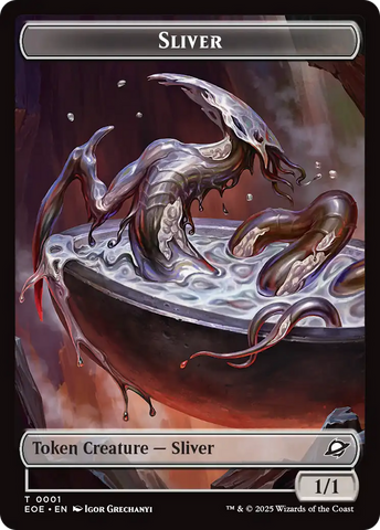 Robot // Sliver Double-Sided Token [Edge of Eternities Tokens]