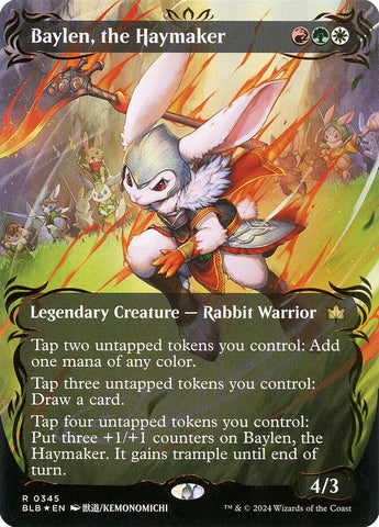 Baylen, the Haymaker (Raised Foil) [Bloomburrow]
