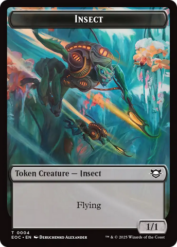 Insect // Beast (0005) Double-Sided Token [Edge of Eternities Commander Tokens]