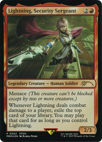 Lightning, Security Sergeant (Costco Bundle) [FINAL FANTASY Promos]