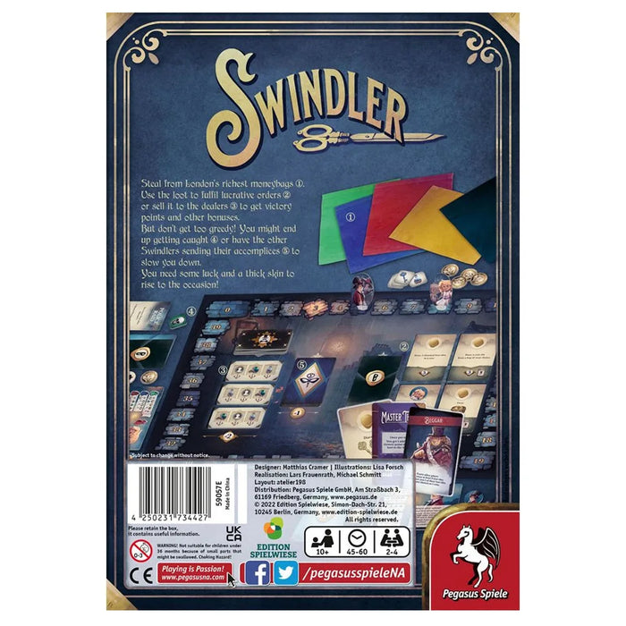 Swindler Board Game – Pegasus Spiele Bluffing Party Game