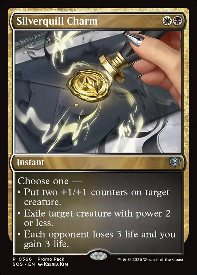 Silverquill Charm (Promo Pack) [Secrets of Strixhaven]