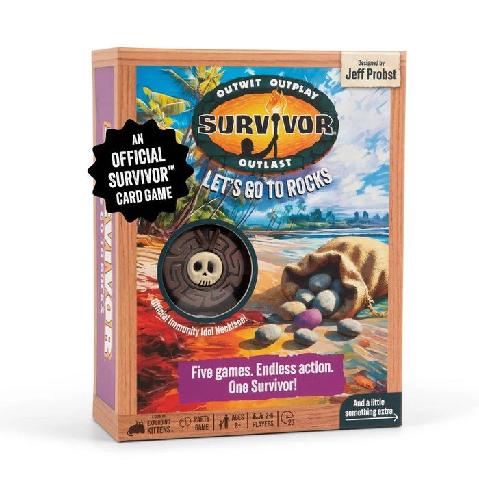 Survivor: Let's Go to Rocks Board Game | Exploding Kittens