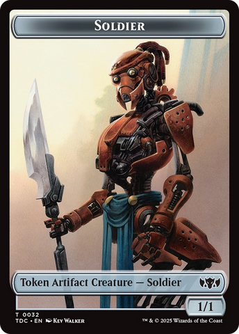 Solider (0032) // Copy Double-Sided Token [Tarkir: Dragonstorm Commander Tokens]