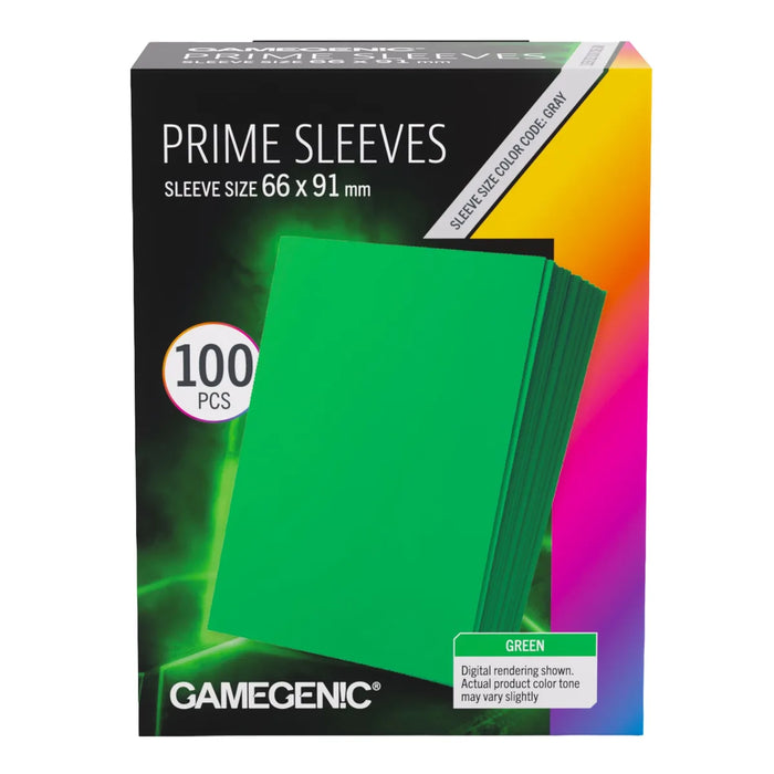 Prime Sleeves Green 66x91