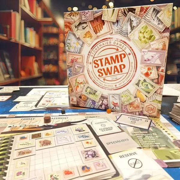 Stonemaier Games Stamp Swap Board Game | Boreal Gaming
