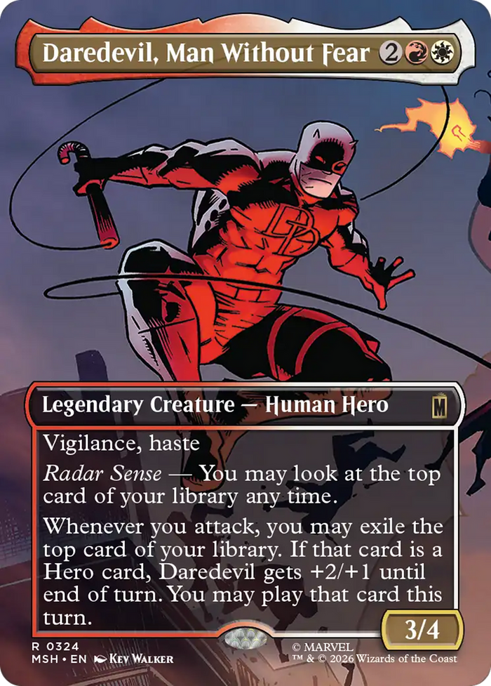 Daredevil, Man Without Fear (Borderless) (0324) [Marvel Super Heroes]