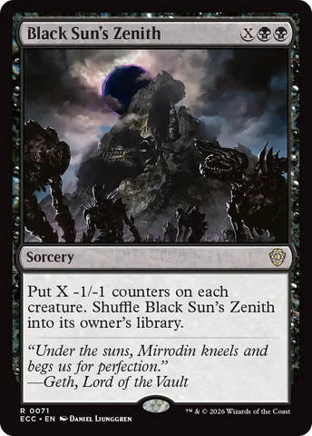 Black Sun's Zenith [Lorwyn Eclipsed Commander]