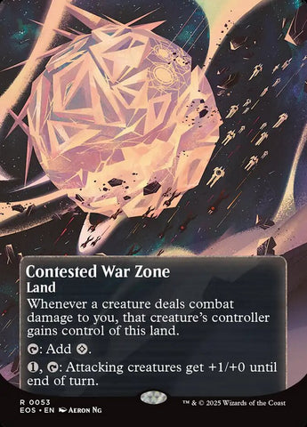 Contested War Zone (0053) (Borderless) [Edge of Eternities: Stellar Sights]