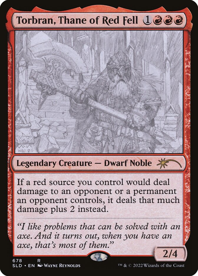 Torbran, Thane of Red Fell (Sketch) [Secret Lair Drop Promos]