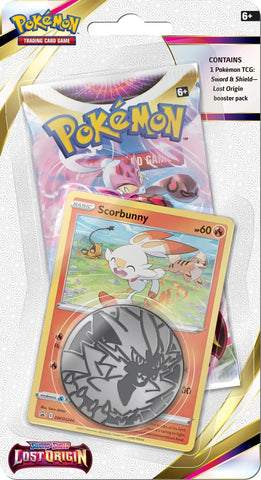 Pokémon Sword & Shield: Lost Origin - Single Pack Blister (Scorbunny)
