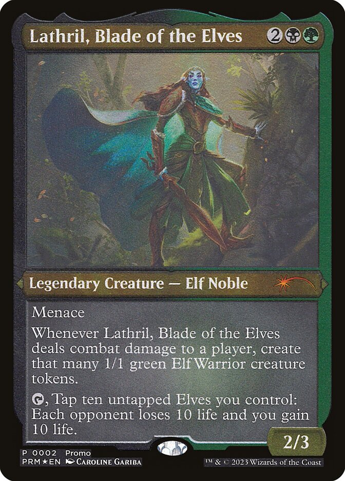 Lathril, Blade of the Elves (Etched) [Kaldheim]