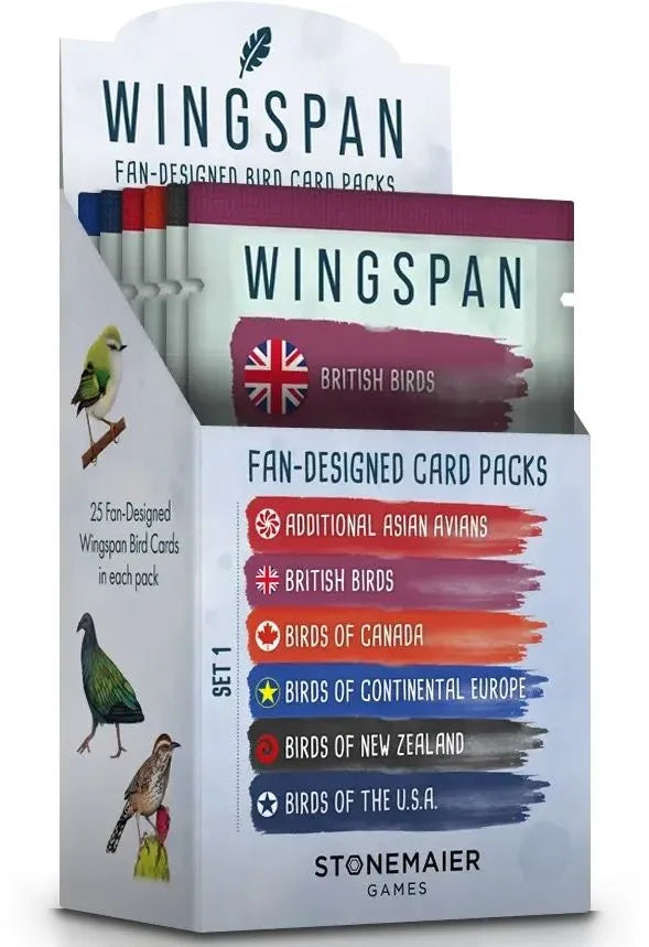Wingspan Fan-Designed Card Packs Set 1 — Stonemaier Games