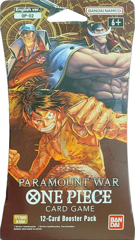 ONE PIECE Card Game Paramount War OP-02 Sleeved Booster Pack