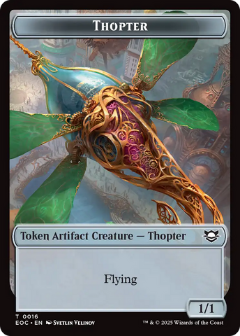 Thopter // Beast (0006) Double-Sided Token [Edge of Eternities Commander Tokens]