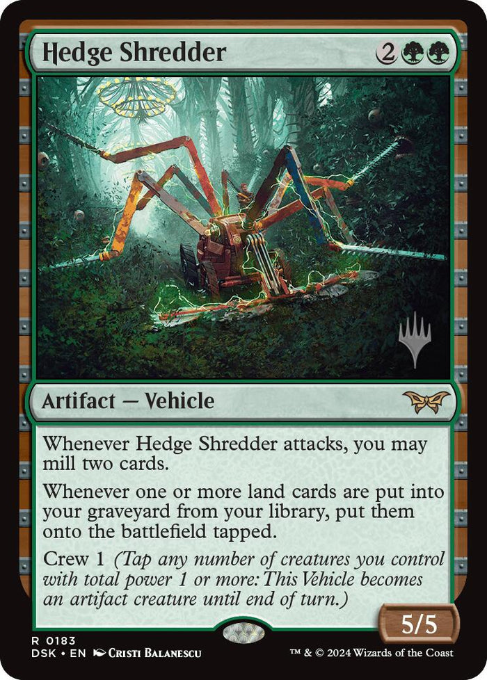 Hedge Shredder (Promo Pack) [Duskmourn: House of Horror Promos]