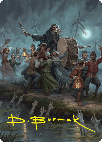 Blasphemous Edict Art Card (35/54) (Gold-Stamped Signature) [Foundations Art Series]