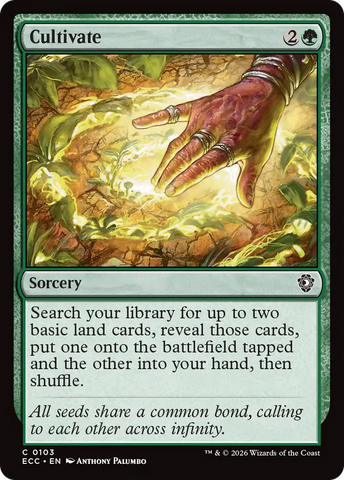 Cultivate [Lorwyn Eclipsed Commander]