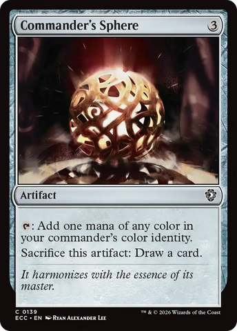 Commander's Sphere [Lorwyn Eclipsed Commander]