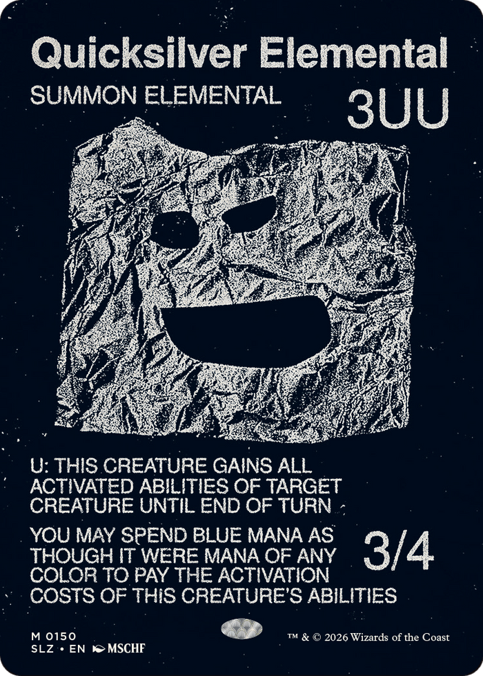 Quicksilver Elemental (0150) [Secret Lair x MSCHF: The Zeta Set]