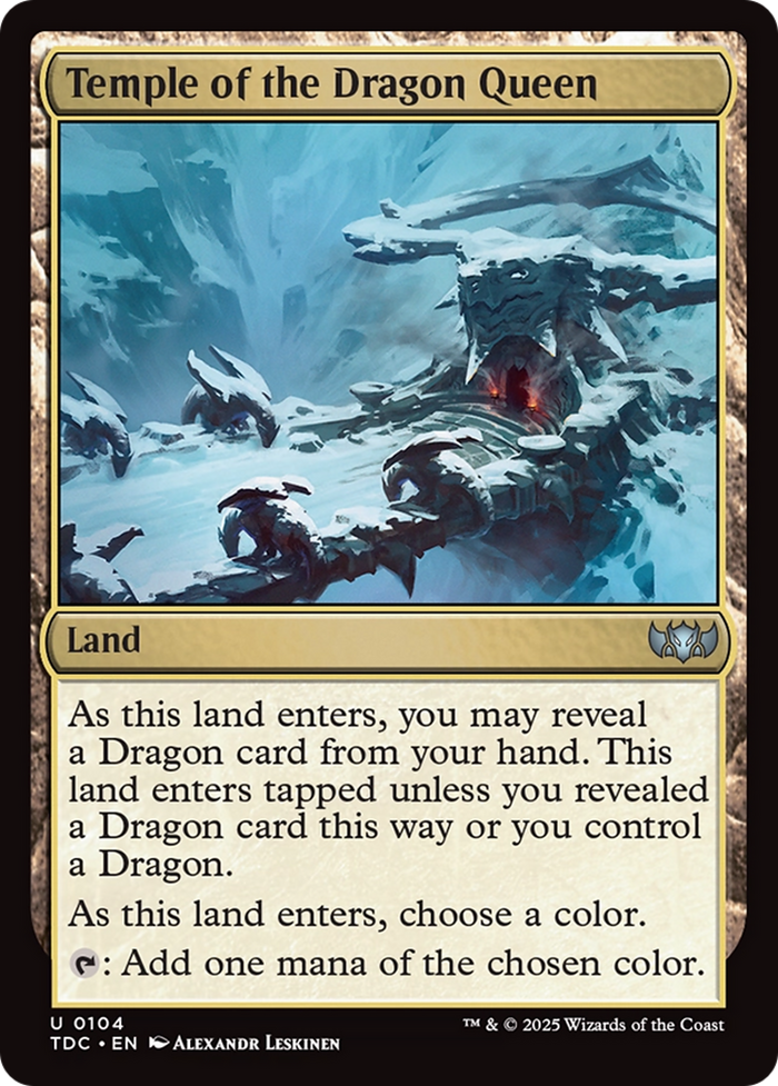 Temple of the Dragon Queen [Tarkir: Dragonstorm Commander]