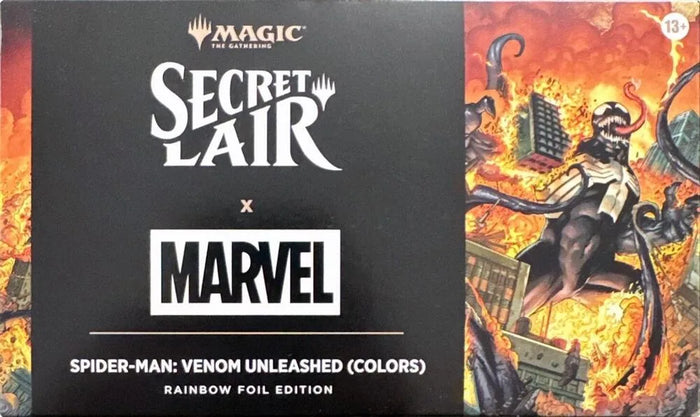 Magic: The Gathering - Secret Lair: Marvel Spider-Man Venom Unleashed Foil Booster Box