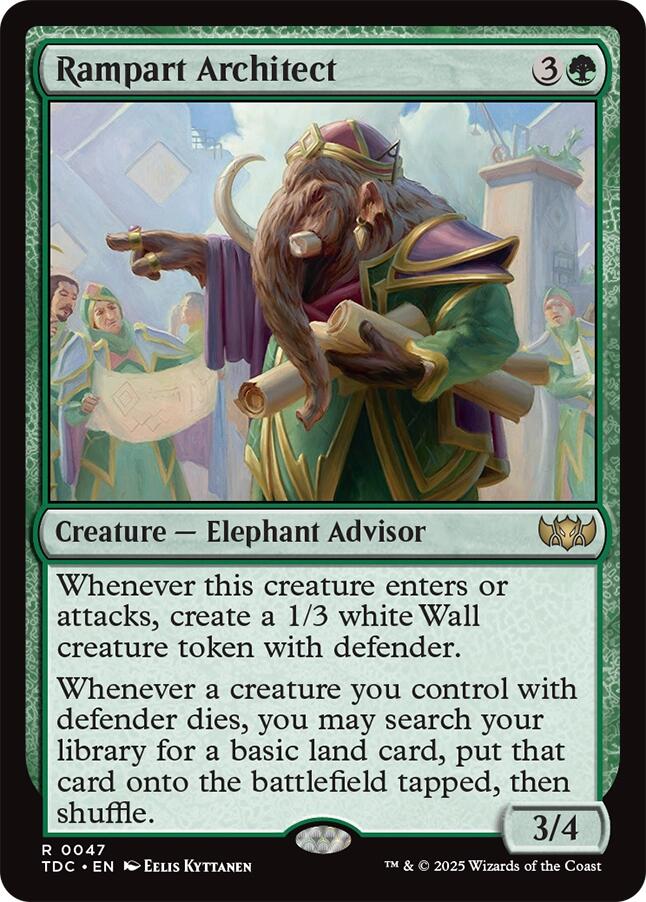 Rampart Architect [Tarkir: Dragonstorm Commander]