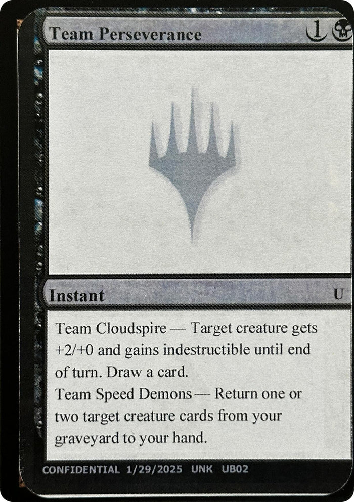 Team Perseverance [Unknown Event]