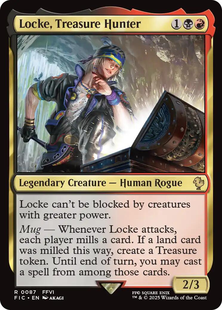 Locke, Treasure Hunter (Surge Foil) [FINAL FANTASY Commander]