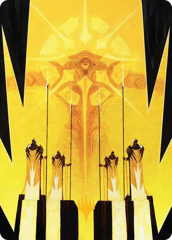 Hardlight Containment Art Card (Gold-Stamped Planeswalker Symbol) [Edge of Eternities Art Series]