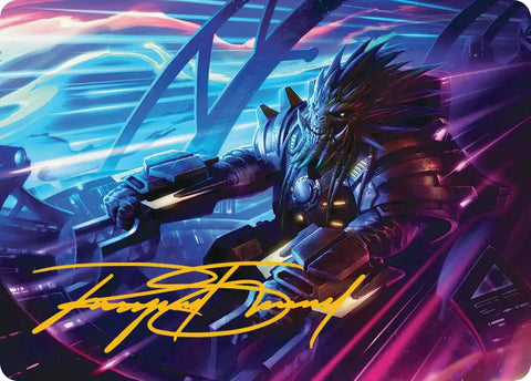Tannuk, Steadfast Second Art Card (Gold-Stamped Signature) [Edge of Eternities Art Series]
