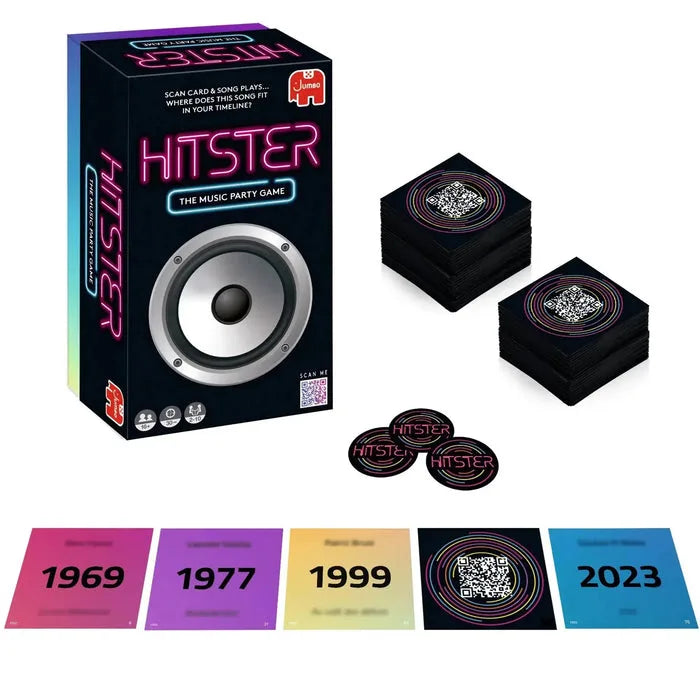 Hitster Music Party Quiz Card Game – Jumbo | 2–10 Players