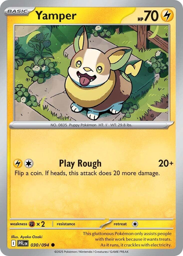 Yamper (030/094) [Mega Evolution: Phantasmal Flames]