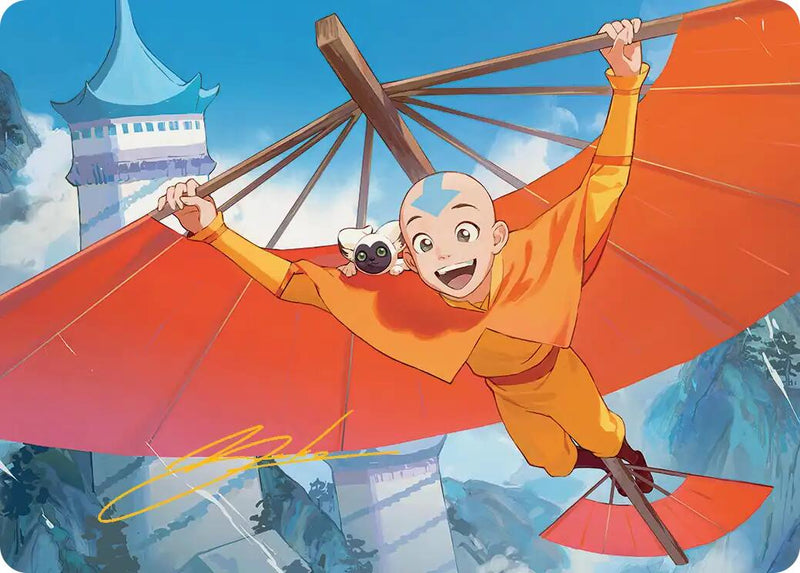 Aang, the Last Airbender Art Card (Gold-Stamped Signature) [Avatar: The Last Airbender Art Series]
