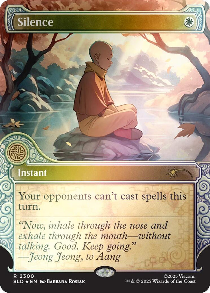 Silence (2300) (Rainbow Foil) [Secret Lair Drop Series]
