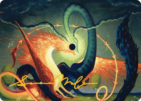 Celestial Reunion Art Card (42/54) (Gold-Stamped Signature) [Lorwyn Eclipsed Art Series]