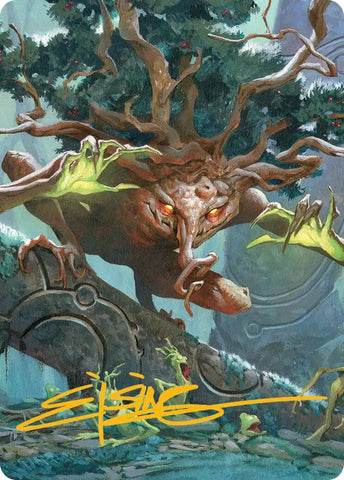 Ferrafor, Young Yew Art Card (Gold-Stamped Signature) [Lorwyn Eclipsed Art Series]
