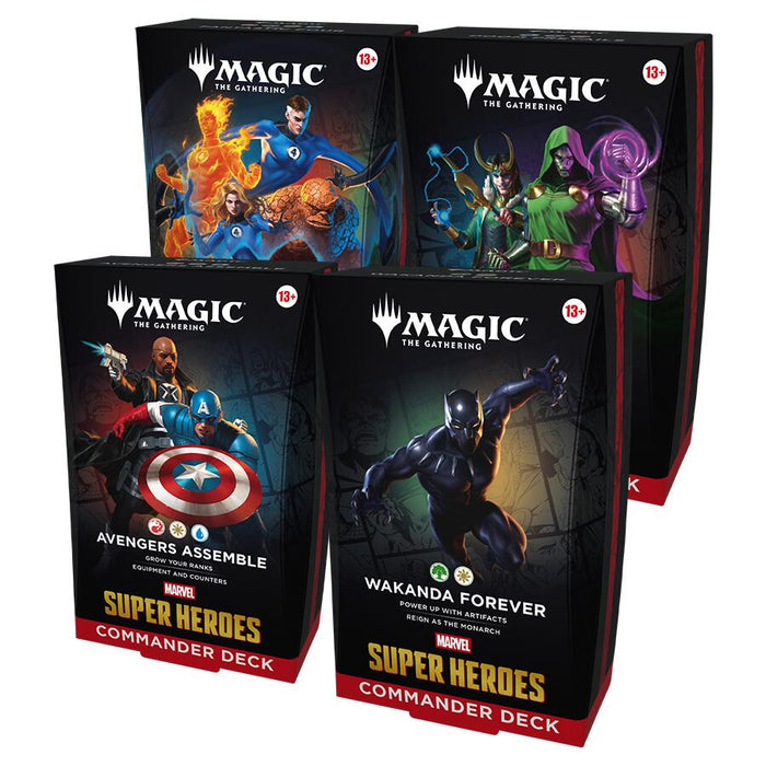 Marvel Super Heroes Commander Decks - Set of Four