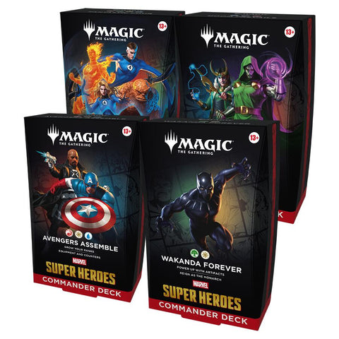Marvel Super Heroes Commander Decks - Set of Four