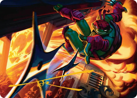 Storm of Steel Art Card (Gold-Stamped Signature) [Teenage Mutant Ninja Turtles Art Series]