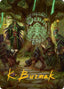 Sylvan Library Art Card (Gold-Stamped Signature) [Secrets of Strixhaven Art Series]