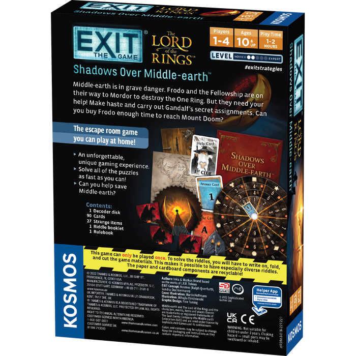 EXIT: The Game - The Lord of the Rings: Shadows Over Middle-earth [Board Game]