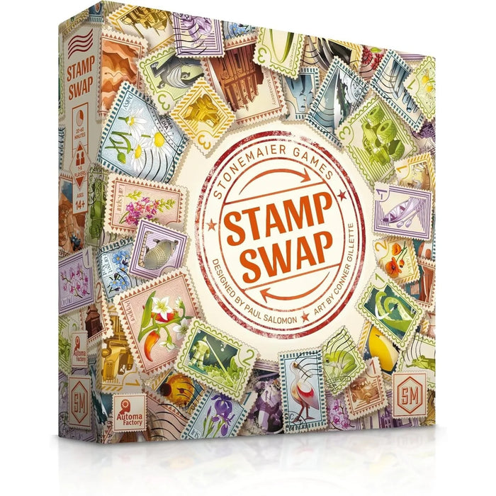 Stonemaier Games Stamp Swap Board Game | Boreal Gaming